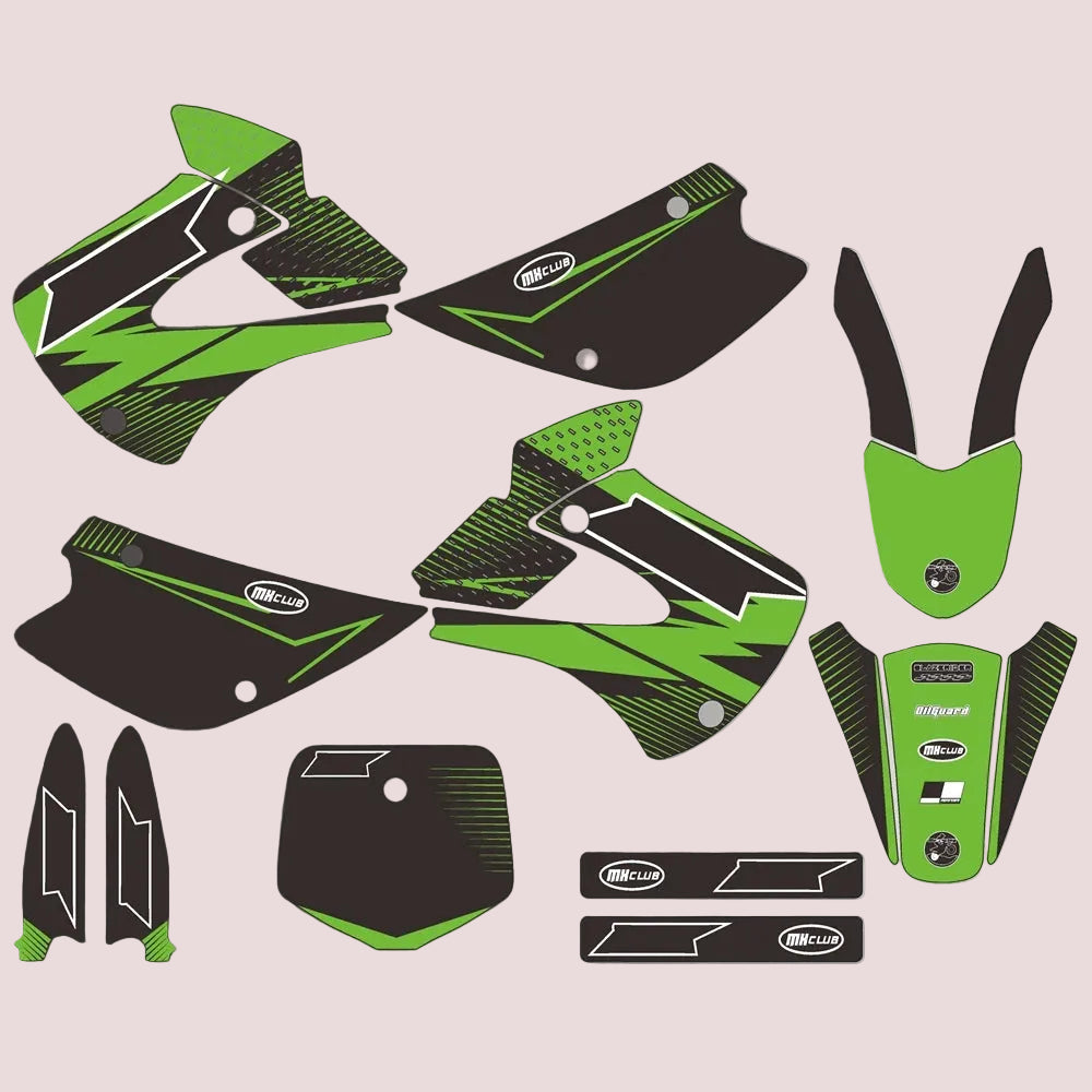 Graphic Kit For Kawasaki KX85 and KX100 2001-2013