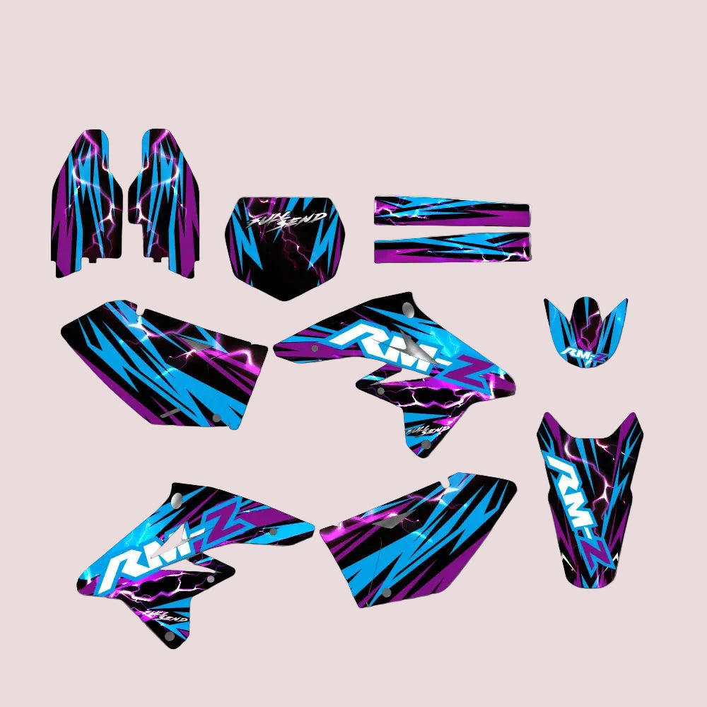 Graphic Kit For Suzuki RMZ250 2007-2009