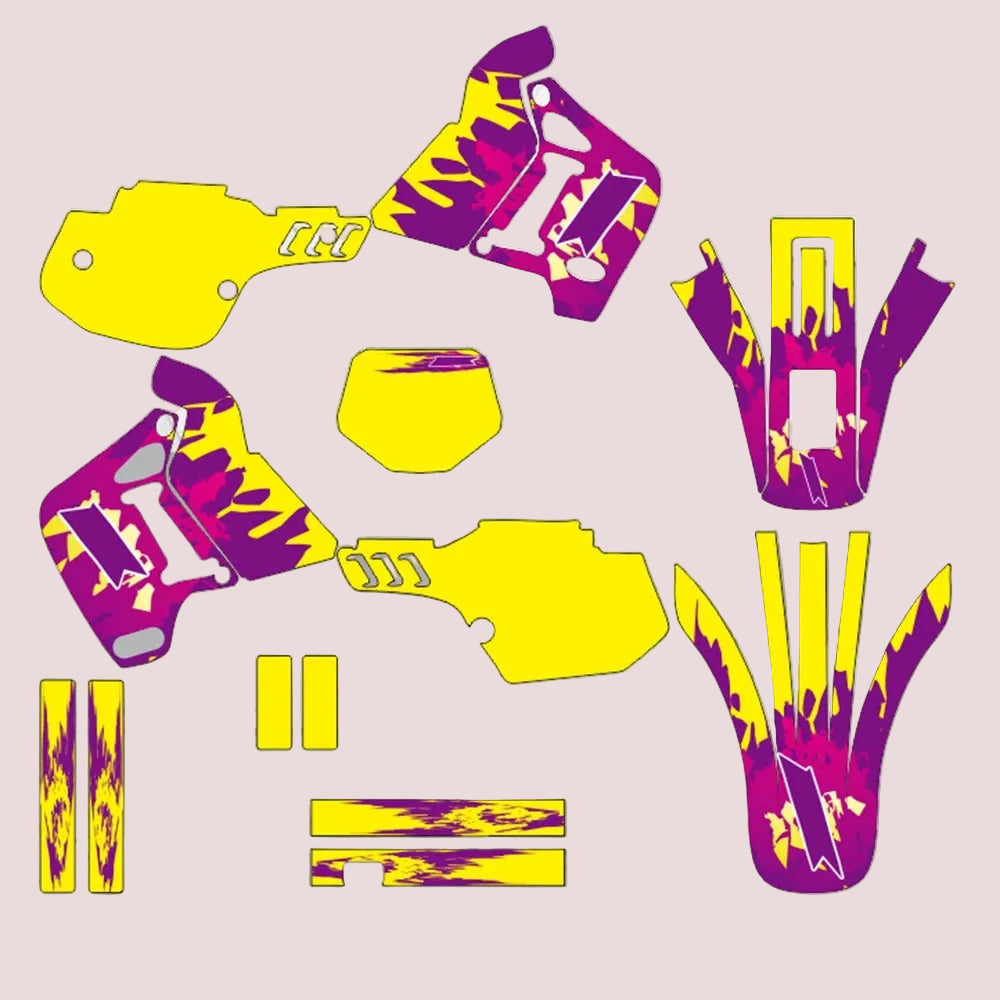 Graphic Kit For Kawasaki KDX 200 1989-1994