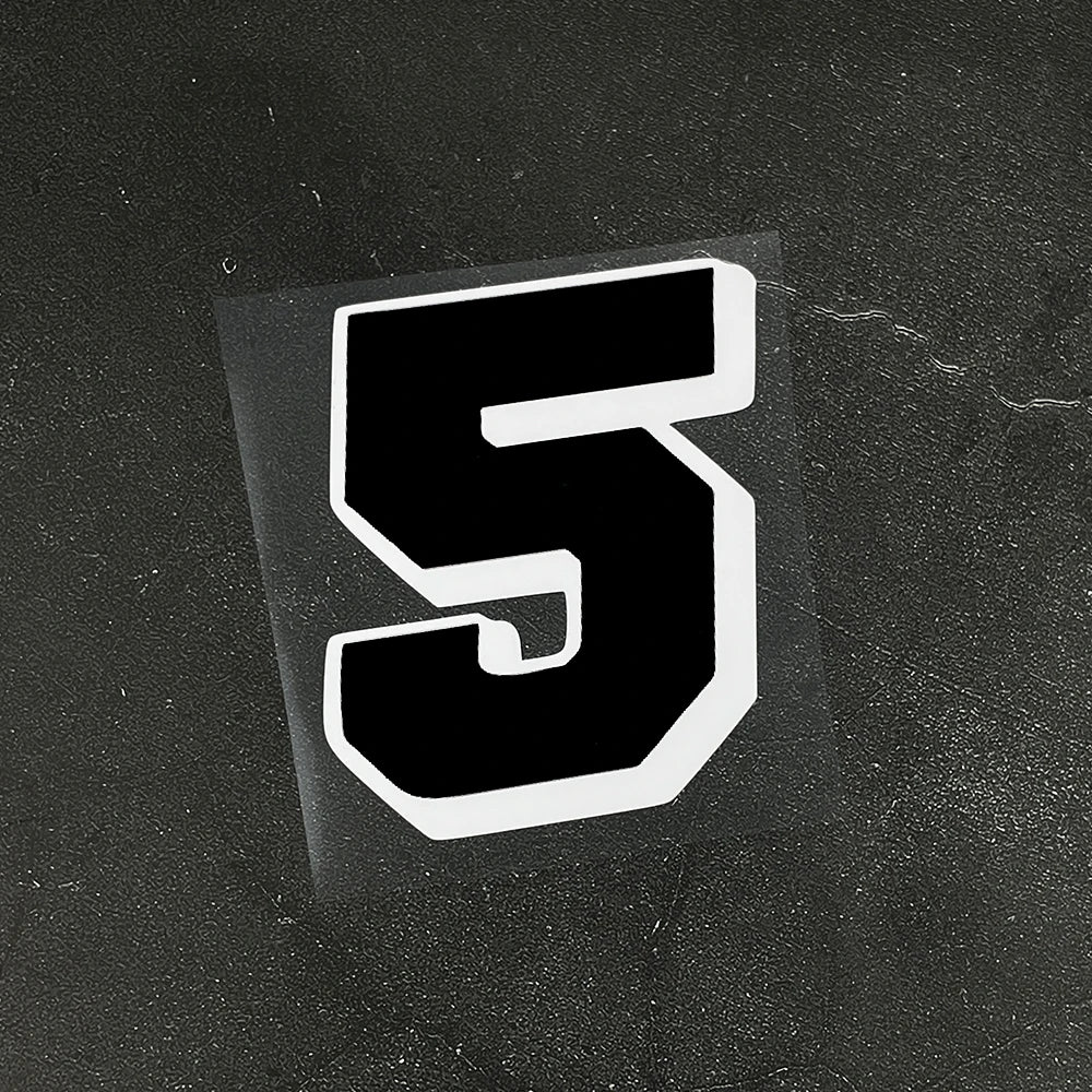 1PC Black Racing Motocross Number