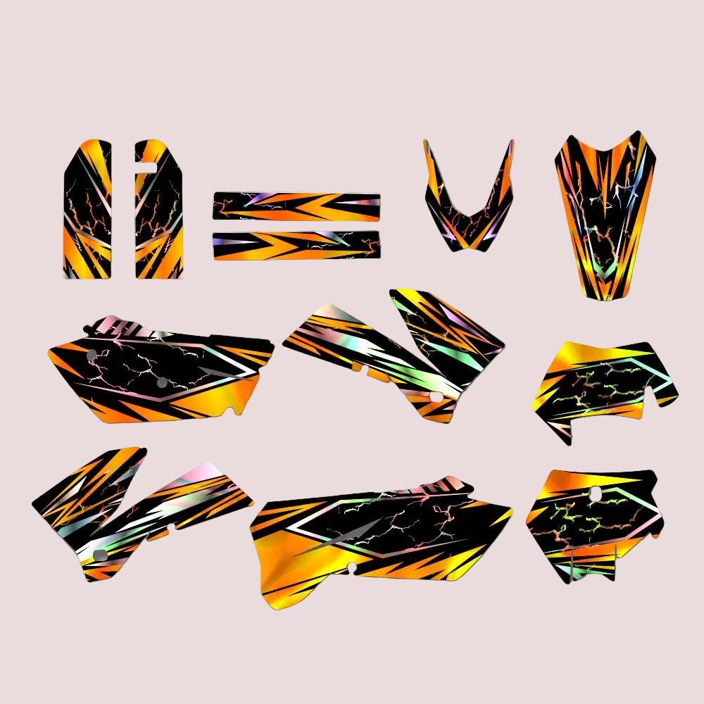 Graphic Kit For KTM 525/450/400/300/250/200/125 SX SXF MXC XC XCF XCW EXE EXER 2005-2007