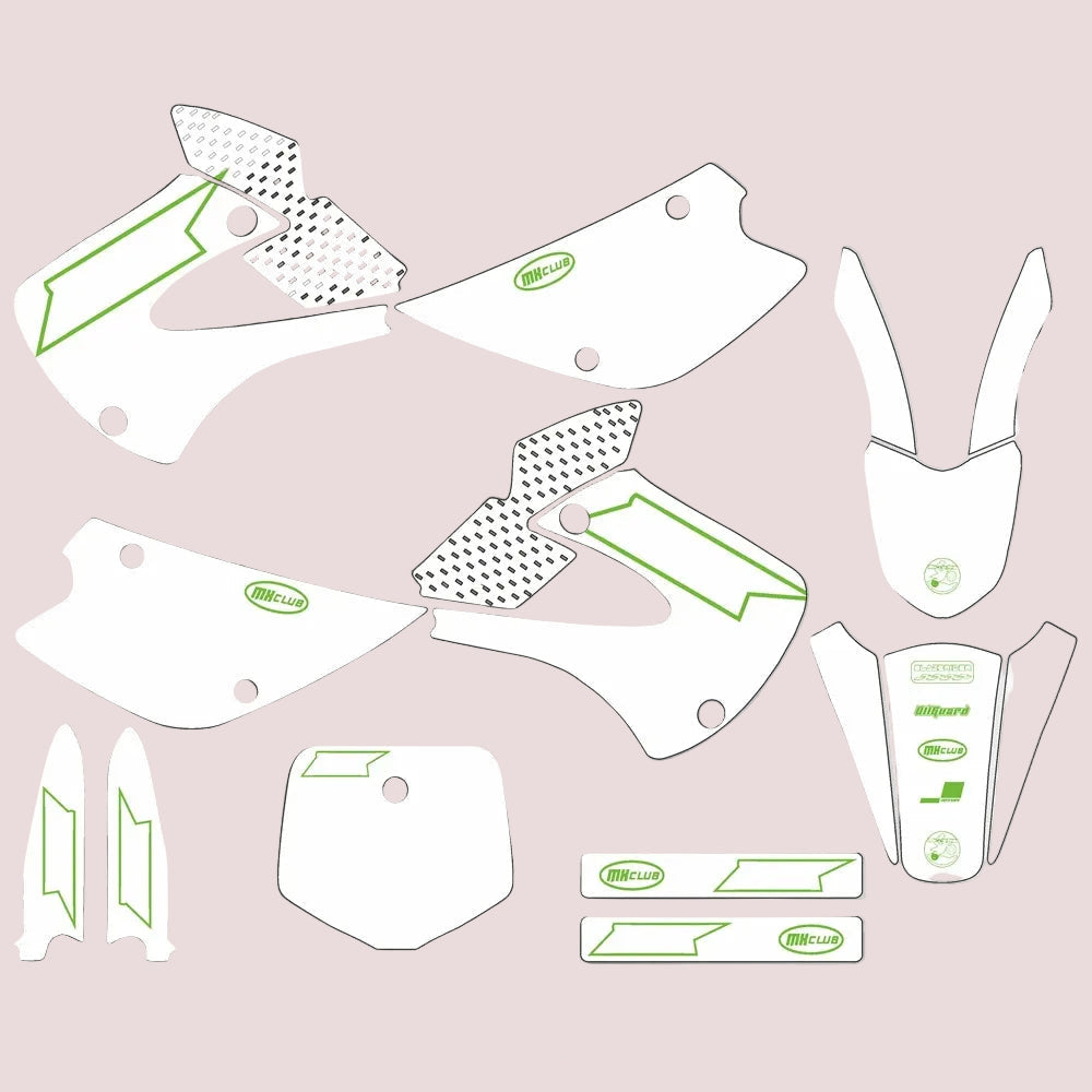 Graphic Kit For Kawasaki KX85 and KX100 2001-2013