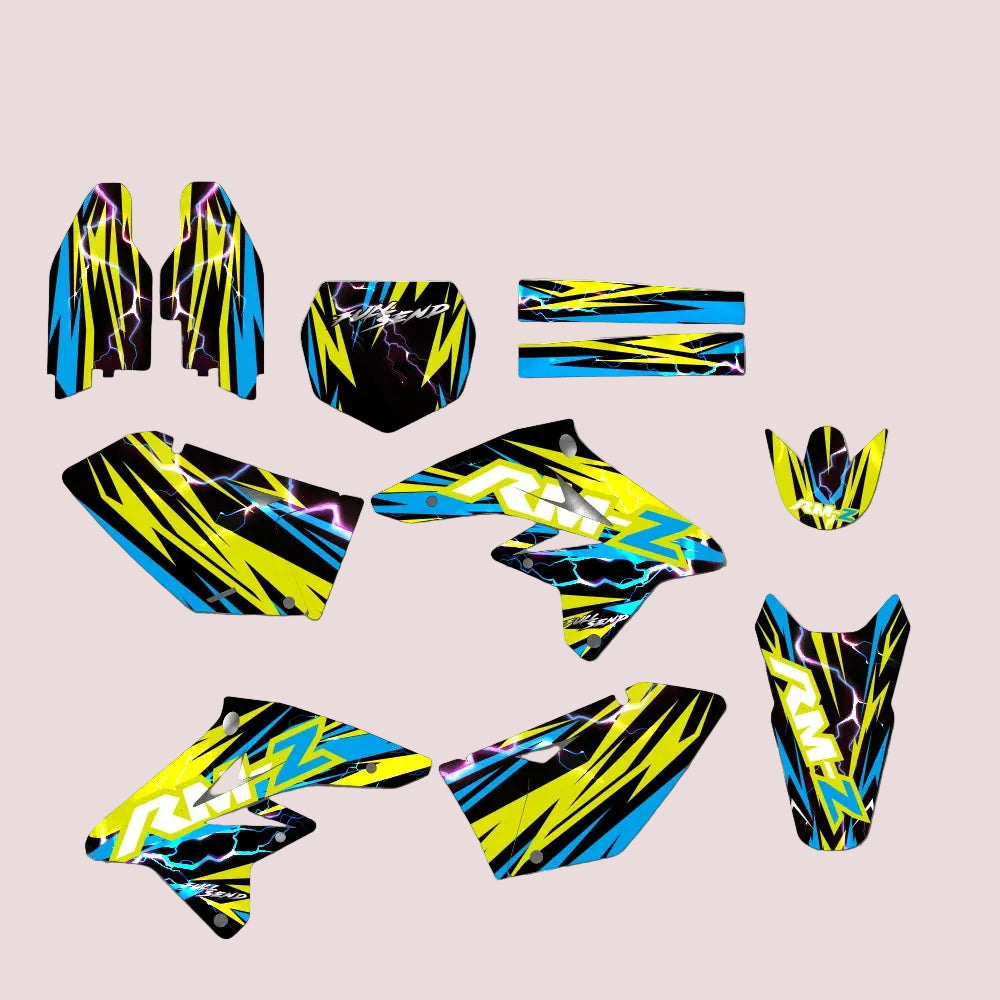 Graphic Kit For Suzuki RMZ250 2007-2009
