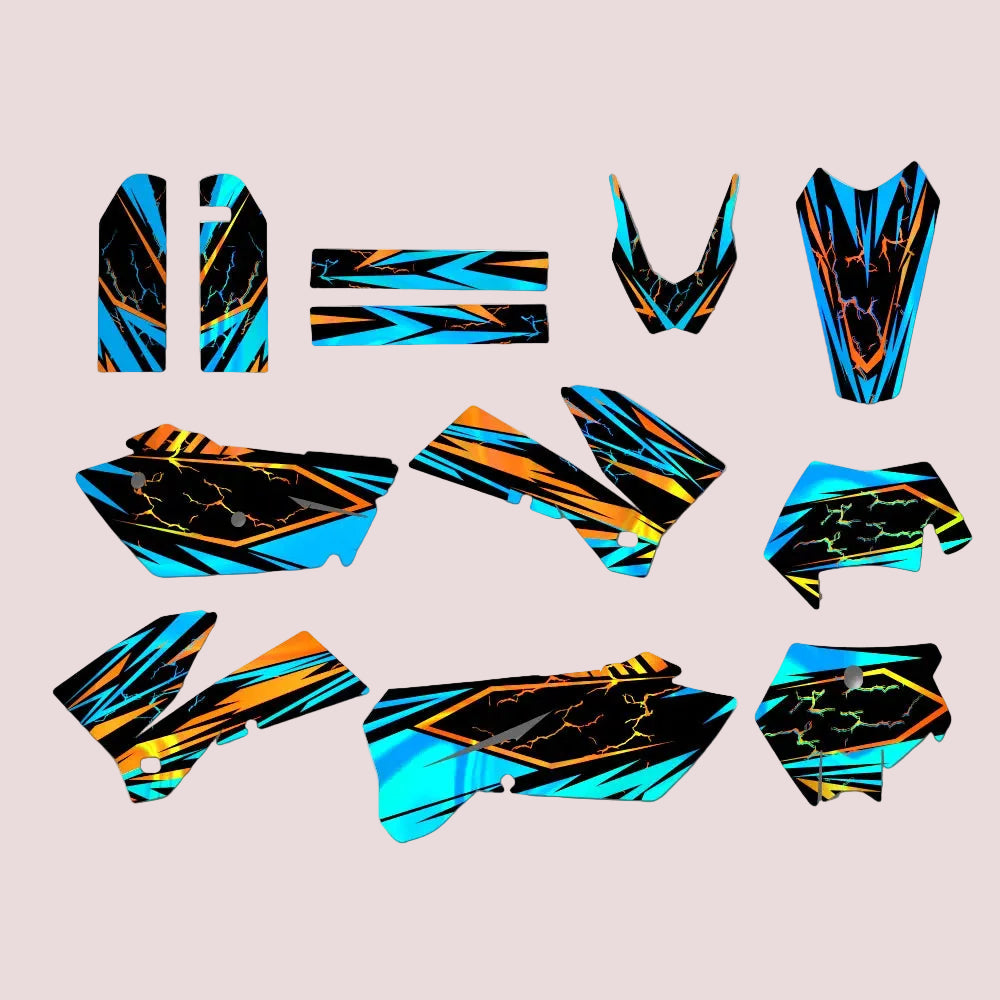 Graphic Kit For KTM 525/450/400/300/250/200/125 SX SXF MXC XC XCF XCW EXE EXER 2005-2007