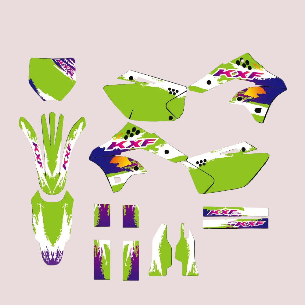 Graphic Kit For Kawasaki KX250F 2006-2008