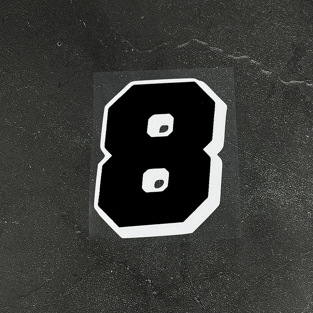 1PC Black Racing Motocross Number