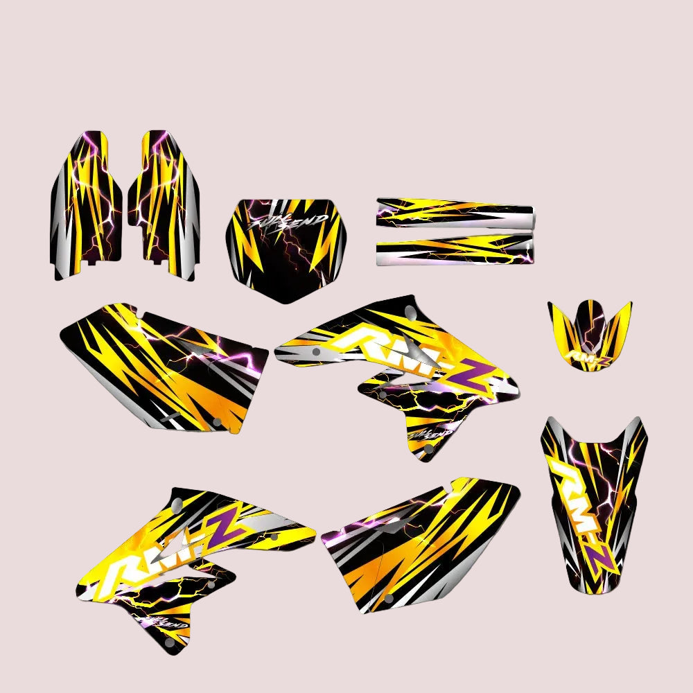 Graphic Kit For Suzuki RMZ250 2007-2009