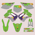 Graphic Kit For Kawasaki KX 85 and KX100 2001-2013