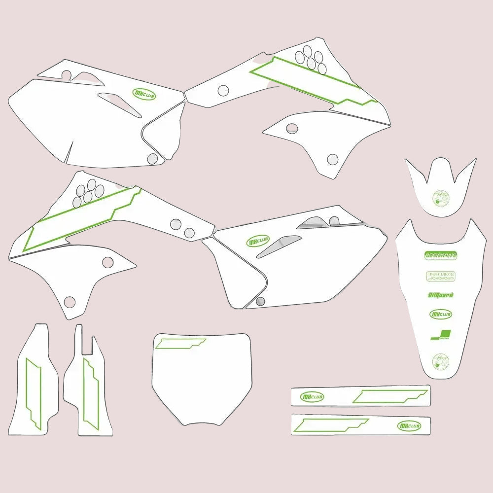 Graphic Kit For Kawasaki KX450F 2006-2008