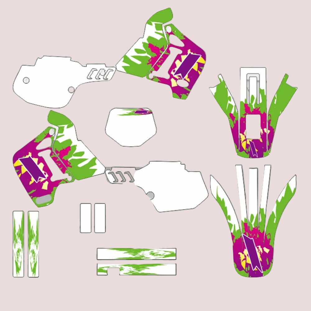 Graphic Kit For Kawasaki KDX 200 1989-1994