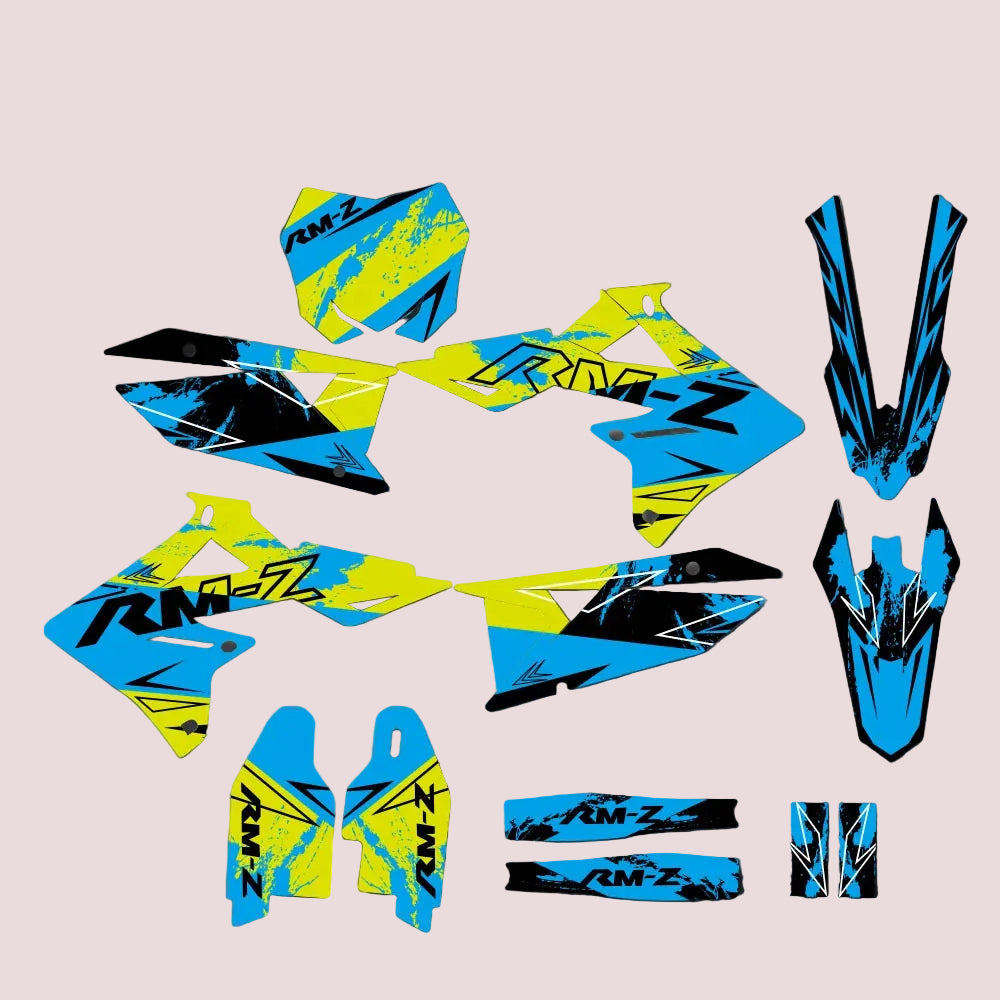 Graphic Kit For Suzuki RMZ250 2019-2026 and RMZ450 2018-2026