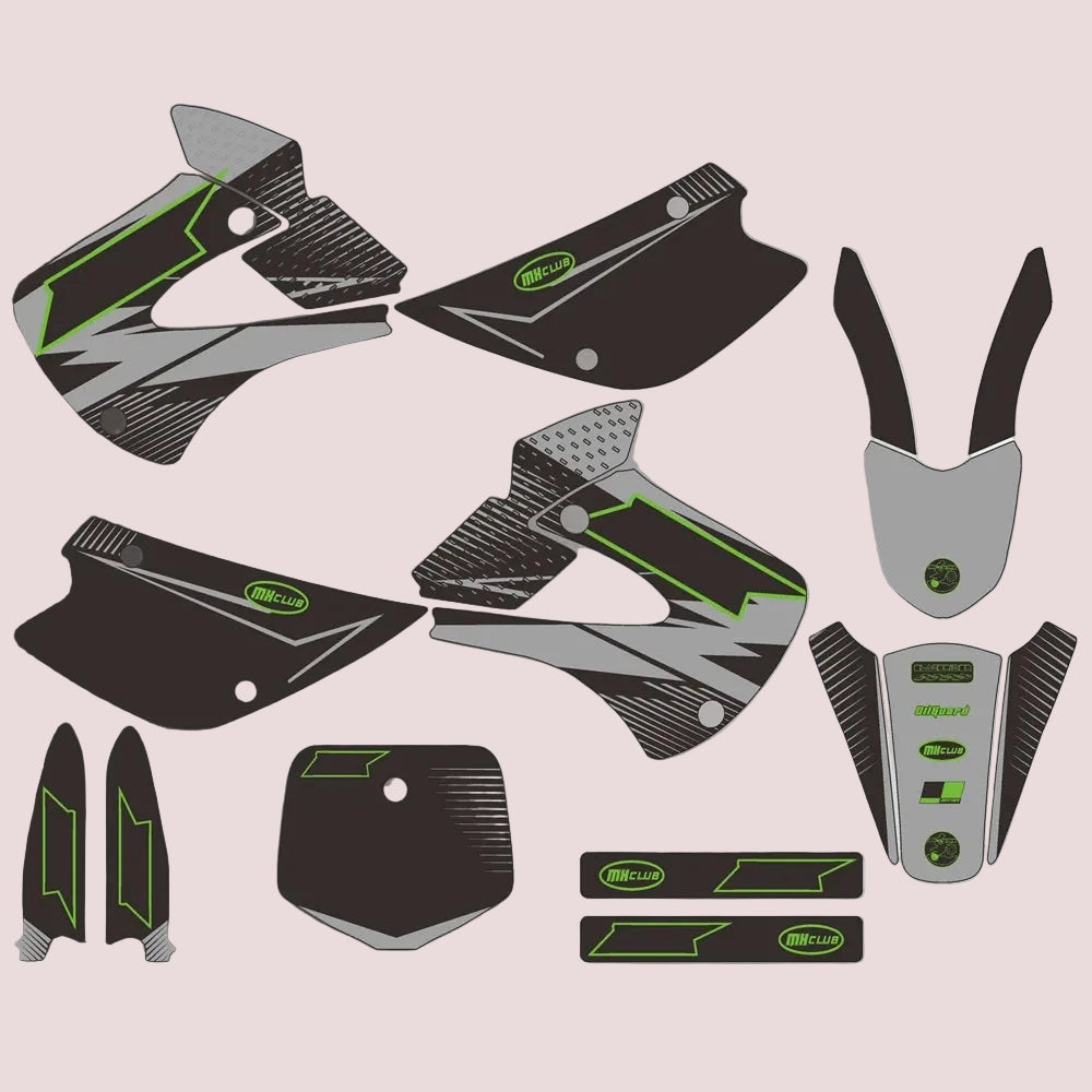 Graphic Kit For Kawasaki KX85 and KX100 2001-2013
