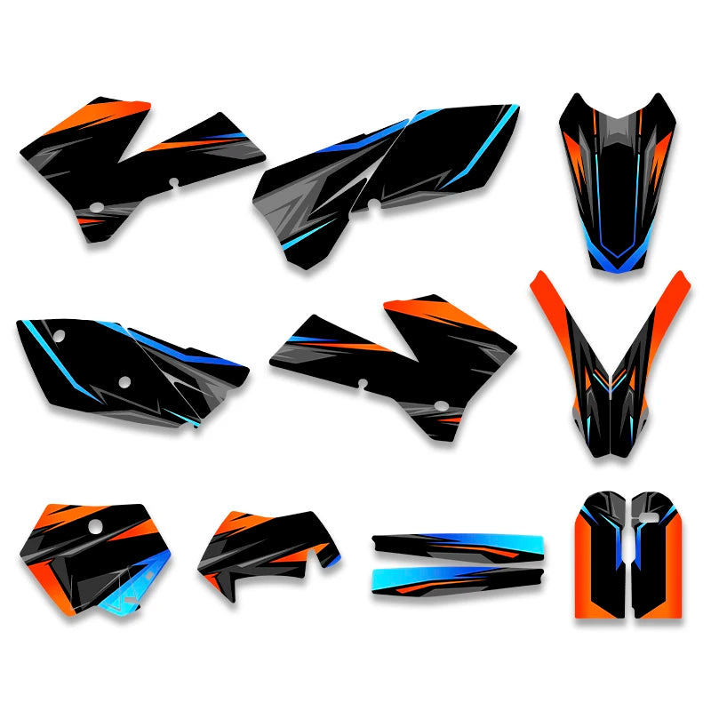Graphic Kit For KTM EXC 125/200/250/300/400/450/525/540 2005-2007