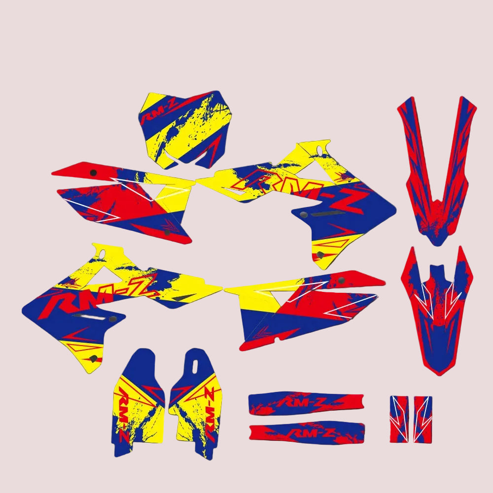 Graphic Kit For Suzuki RMZ250 2019-2026 and RMZ450 2018-2026