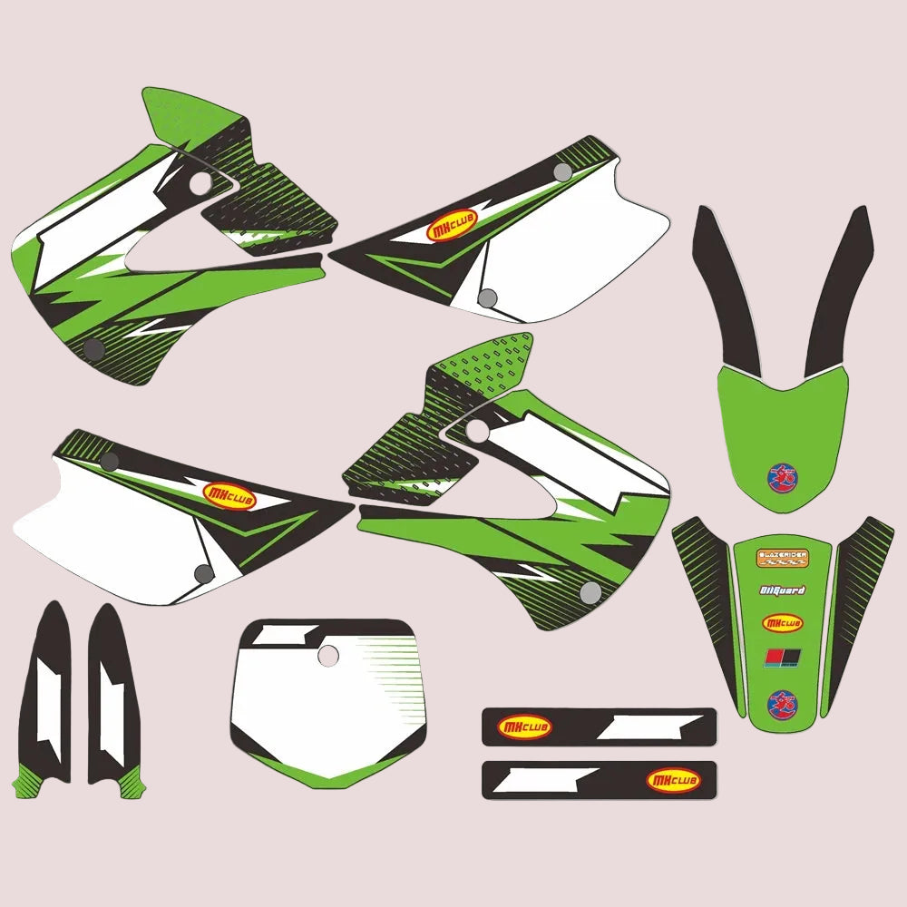 Graphic Kit For Kawasaki KX85 and KX100 2001-2013