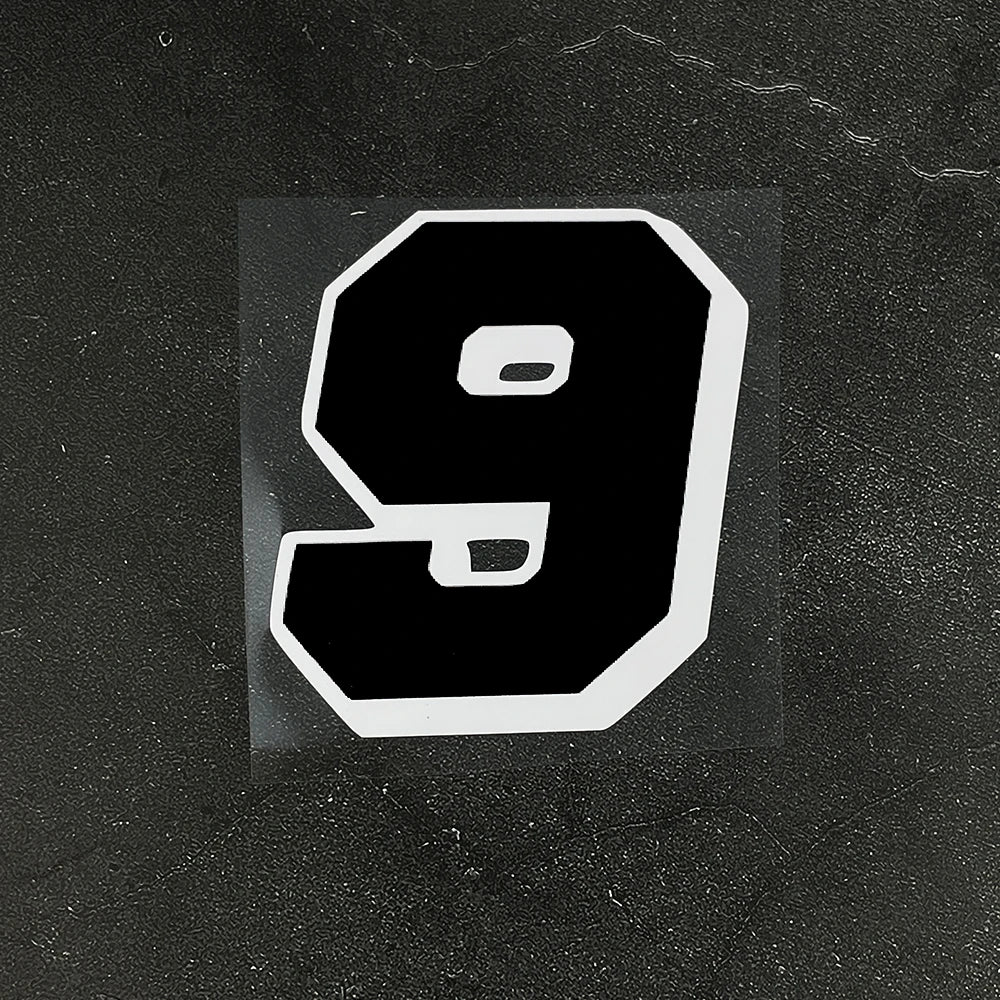 1PC Black Racing Motocross Number