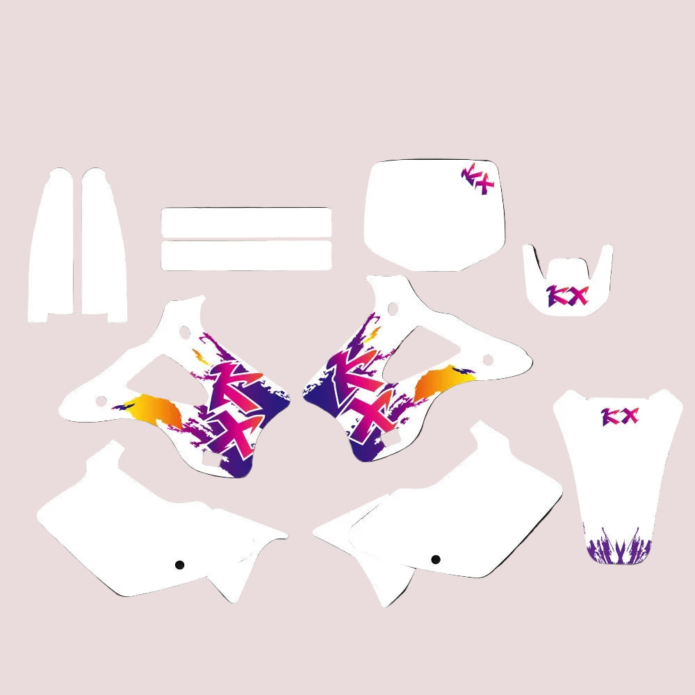 Graphic Kit For Kawasaki KX125 KX250 1994-1998