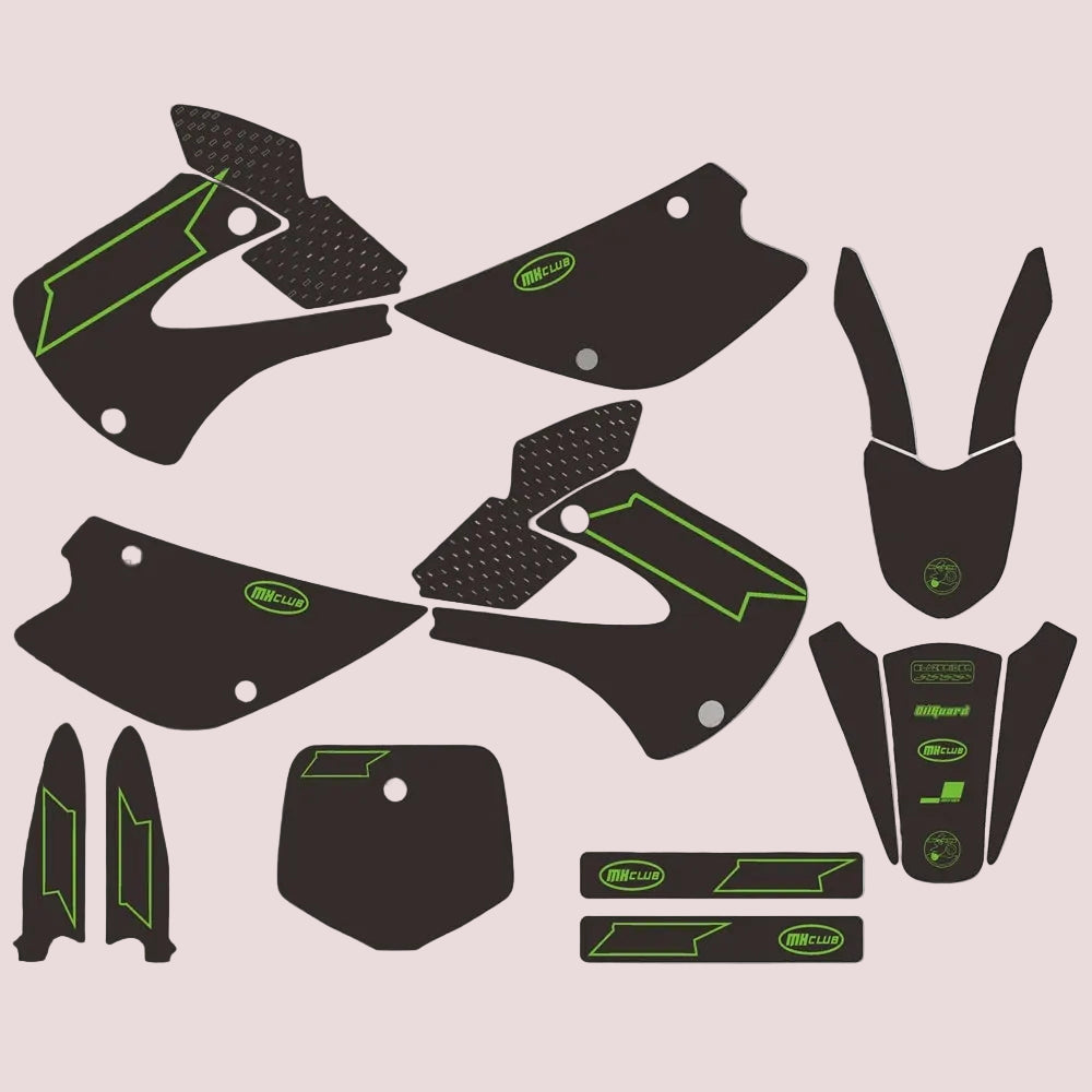 Graphic Kit For Kawasaki KX85 and KX100 2001-2013