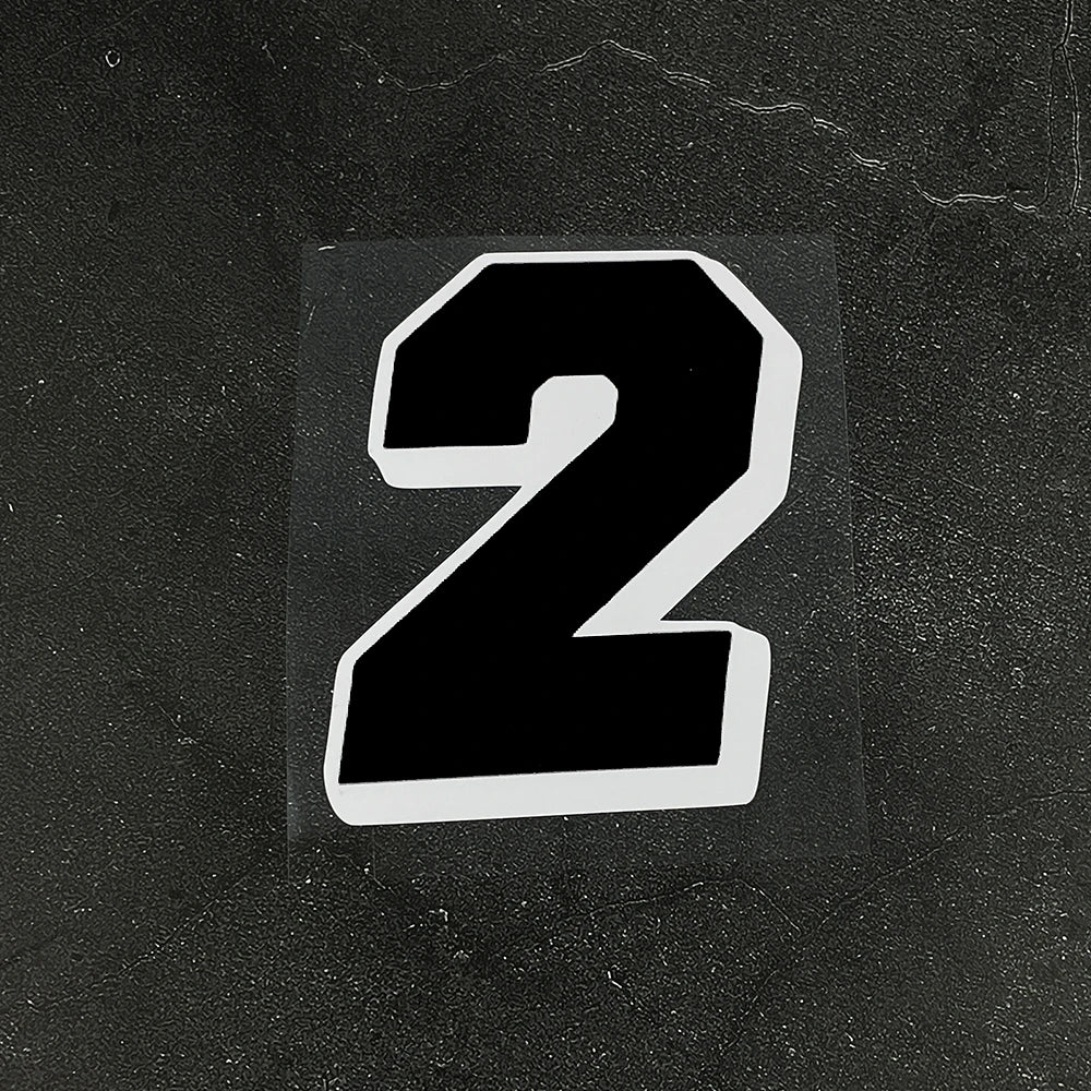 1PC Black Racing Motocross Number