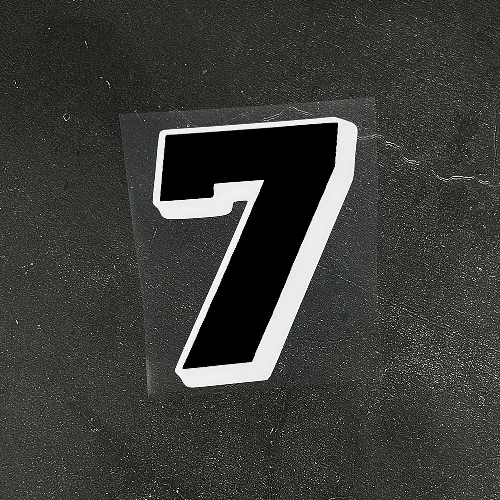 1PC Black Racing Motocross Number